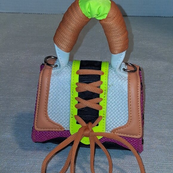 STEVE MADDEN BDORAA Mini Flap Top Crossbody Mini sporty Bag Purse Orange Pink - Picture 1 of 5